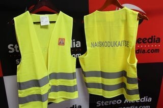 Safety vest with print