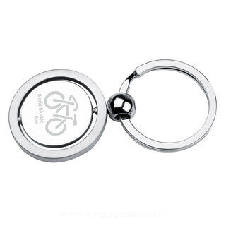 Round metal key ring