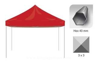 Pop up tent 3x3 Hex40