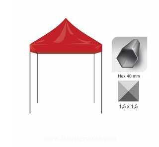 Pop up tent 1,5x1,5 Hex40